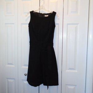 Black Cotton Twill Dress
